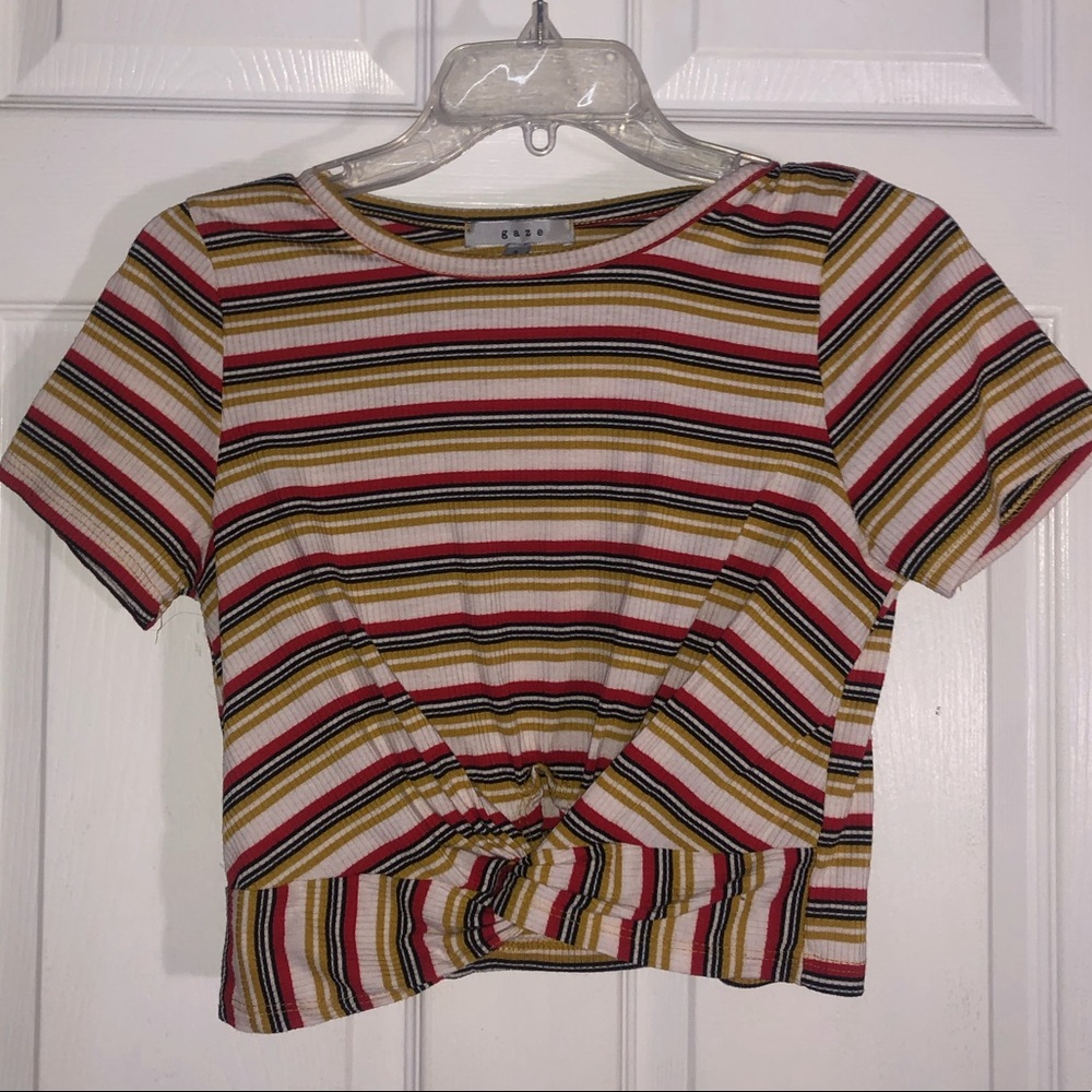 striped baby tee